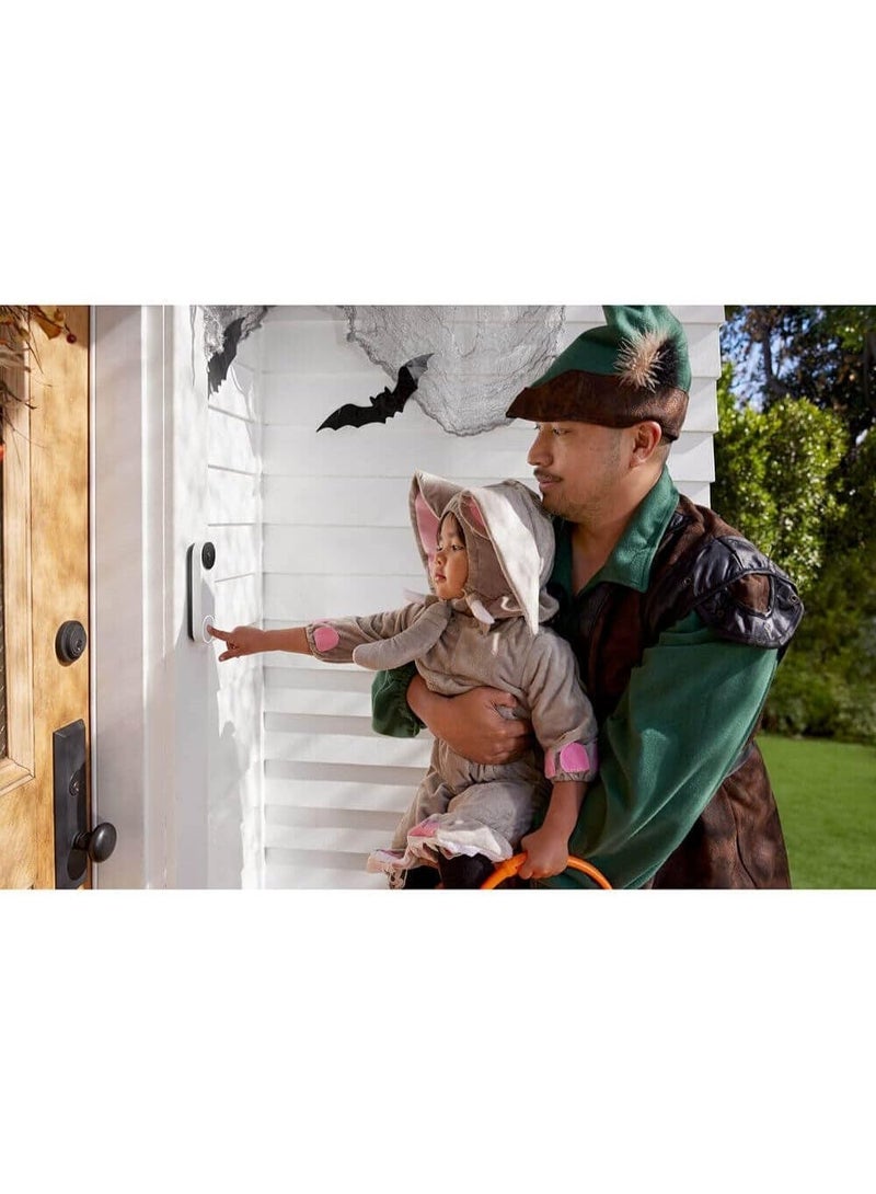 جوجل جرس باب جوجل نيست (يعمل بالبطارية) - كاميرا جرس باب لاسلكية - جرس باب فيديو - رمادي فاتح، 960×1280 - Image 4