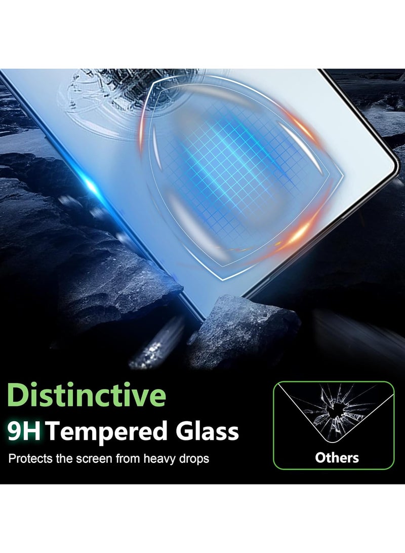 2 Pack for ZTE nubia Red Magic 10S Pro / 10S Pro+ / 10 Pro / 10 Pro+ Screen Protector, 9H Anti-Fingerprint Tempered Glass Protection Film (Full Coverage Protection Black Clear) - Image 5