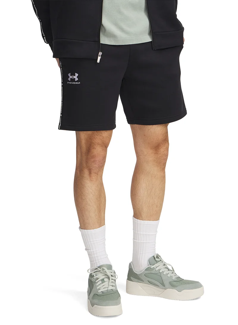 UNDER ARMOUR Icon Fleece Shorts With Taping