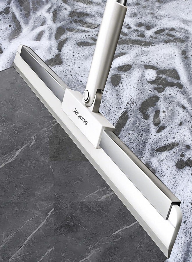 Joybos Rubber Squeegee Broom for Floor,62" Long Handle Window Squeegee, Silicone Pet Hair Remover,Magic Broom for Indoor Cleaning,Cleans Glass, Hair, fine dust, Liquids, Suitable for Smooth Floors, Rugs - Image 1