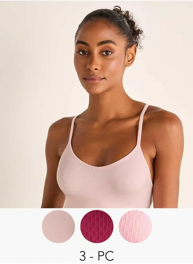 FAV Set of 3 - Assorted Sports Bra with Adjustable Straps