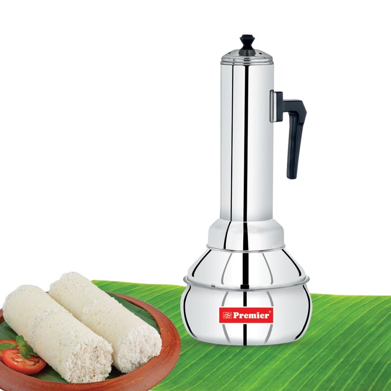 Premier Stainless Steel Puttu Maker - Durable and Efficient Kitchen Appliance for Perfectly Steamed Puttu, Even Steam Distribution, Ergonomic Handle, Easy Cleaning, and Versatile - Image 3