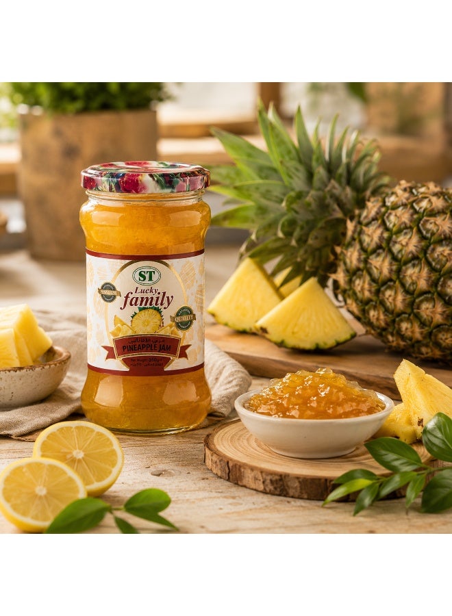 LUCKY FAMILY Pineapple Jam 350g - Image 3