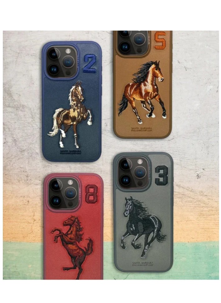سانتا بارابارا بولو Santa Barbara Boris Series Horse Leather Case iPhone 16 Pro Max -Cream  - Image 3