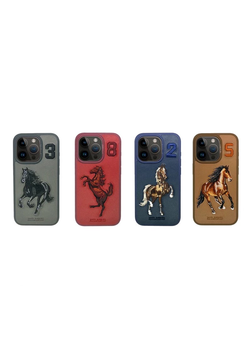 سانتا بارابارا بولو Santa Barbara Boris Series Horse Leather Case iPhone 16 Pro Max -Cream  - Image 2
