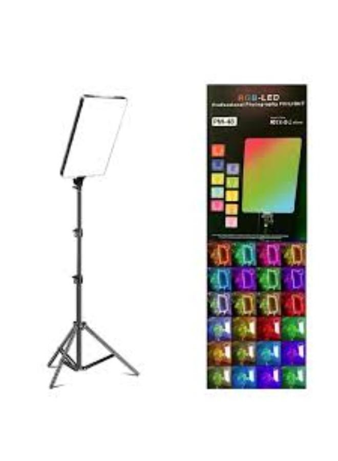 شوبي إضاءة فيديو LED RGB PM-48 | لوحة إضاءة فيديو محمولة بزاوية 360 درجة، قابلة للتعتيم، مع سطوع قابل للتعديل، وبطارية مدمجة، مناسبة للتدوين بالفيديو، ويوتيوب، وتيك توك، والمكياج، والبث المباشر. - Image 5