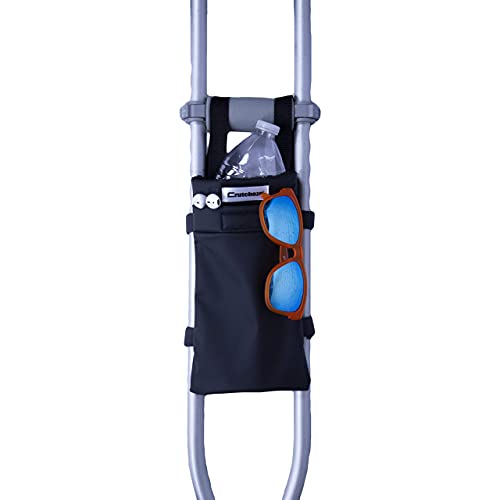 Crutcheze Original Crutch Bag Storage Pouch for Underarm Crutches Lightweight Washable Crutch Accessory with Velcro Straps Mobility Aid Tote Designed in USA - Image 2