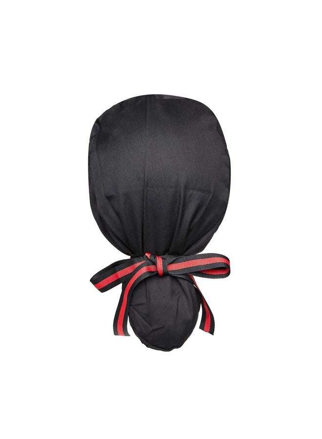 FOHEEL Scrub Cap Ponytail Working Cap with Buttons and Ribbon Tie for Women Long Hair Halloween Chemo Hats Cancer Headwear Head Scarfs - Image 4