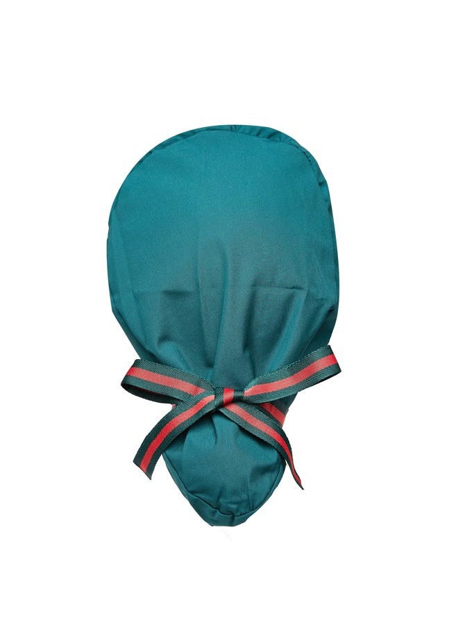 FOHEEL Scrub Cap Ponytail Working Cap with Buttons and Ribbon Tie for Women Long Hair Halloween Chemo Hats Cancer Headwear Head Scarfs - Image 2