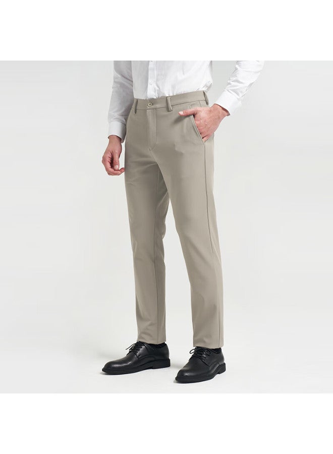 Tries Casual Pants For Men, Business Style, Autumn And Winter Thick Version, New Product, Elastic Comfortable Draping, Wrinkle-resistant, Composite Oriental Simple Luxury Style - Image 2