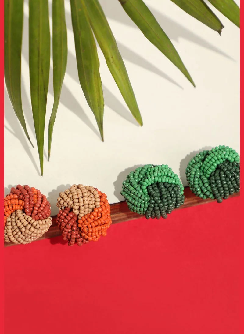 SOHI Pack of 2 Trendy Designer Studs