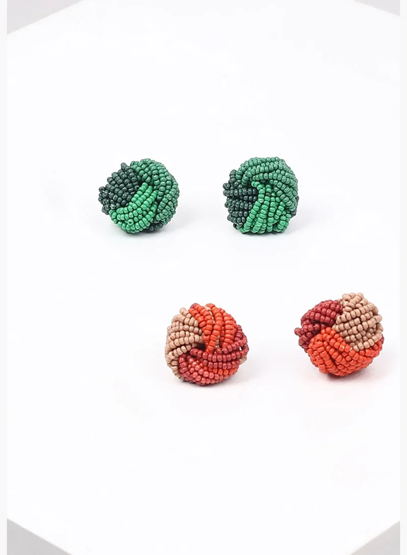 SOHI Pack of 2 Trendy Designer Studs