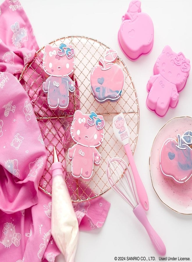Handstand Kitchen Hello Kitty Commemorative 50th Anniversary Cake Baking Set with Kitty and Apple Mini Cake Molds and More - Image 3