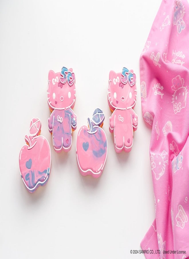 Handstand Kitchen Hello Kitty Commemorative 50th Anniversary Cake Baking Set with Kitty and Apple Mini Cake Molds and More - Image 5