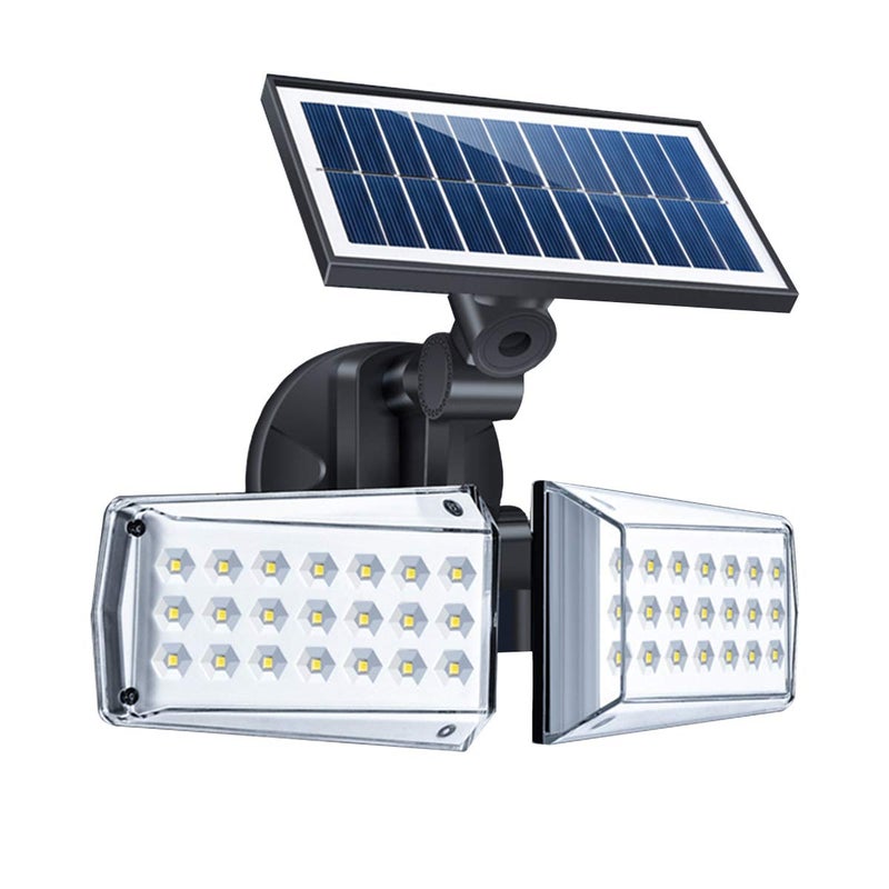 Epyz Solar Light Outdoor Motion Sensor WideIllumination 42 LED 550LM IP65 Waterproof Security Flood Lights Solar Powered Detected for GaragePorchYard Cold White Pack of 1 - Image 1