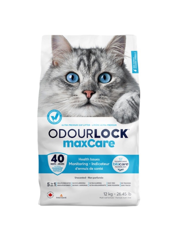 Odourlock MaxCare Clumping Cat Litter 12kg