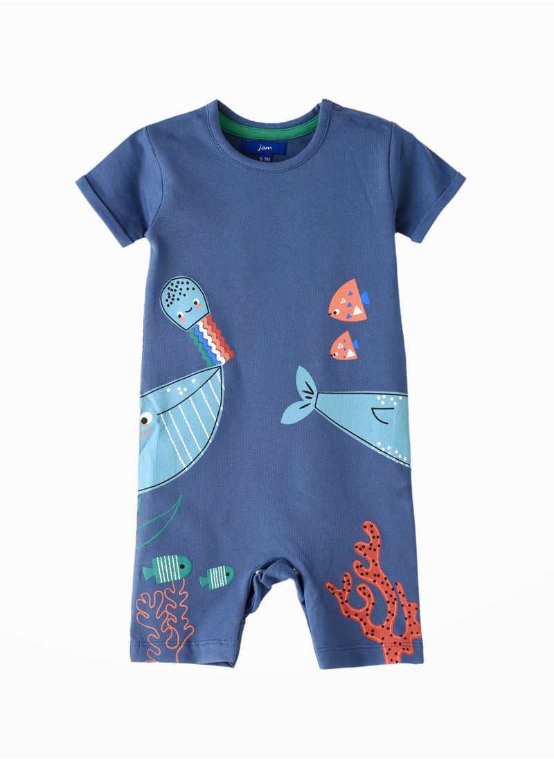 JAM Summer Chic: Boys Cotton Romper Breezy Comfort & Effortless Style  - Image 1