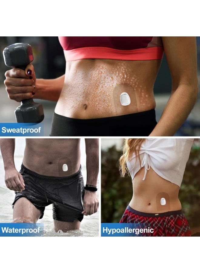 Omnipod Adhesive Patches, 40 Pack Waterproof & Transparent Patches for Omnipod, Breathable, Skin-Friendly and Self-Adhesive Patch with Hole, Durable up to 10 Days - Image 3