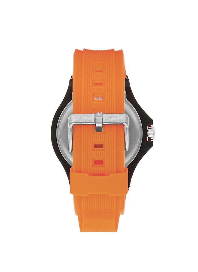Slazenger Unisex 2035 Movement Watch, Analog Display and Silicone Strap - SL.9.6572.1.01, Orange