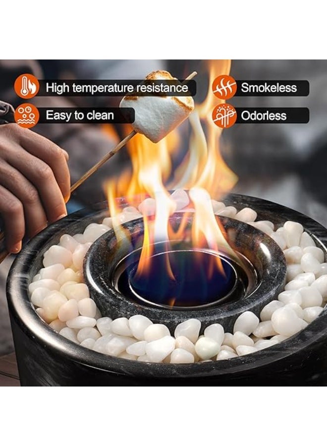 هوانكسين هوم الحصى البيضاء مناسبة للنباتات الداخلية، أحجار نهرية طبيعية بحجم 12-15 مم، أحجار تزيينية بيضاء كالثلج، مناسبة جدًا لأحواض الأسماك، المزروعات، الأعمال اليدوية، تزيين المنزل ومناظر الحدائق (500 جرام) - Image 4