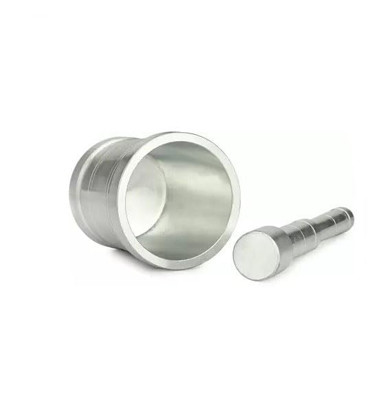 faas Khalbatta for KitchenOkhli MasherMorter Pestle SetAluminium KhalbattaImam Dasta Spice Mixer khaldastaKharal okhli musal Pack of 1 - Image 3