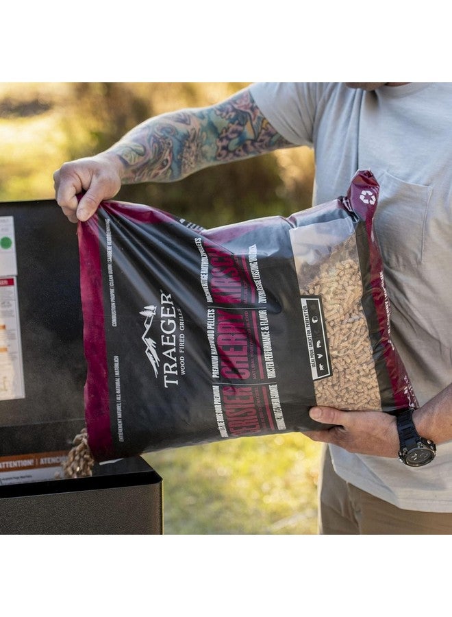 TRAEGER Premium Natural Hardwood Blend Cherry Wood Pellets Brown 9 kg PEL339 - Image 4