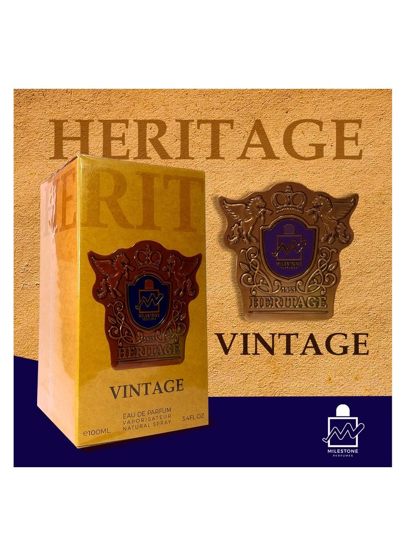 Milestone 1953 Heritage Vintage For Unisex EDP 100ml  - Image 3