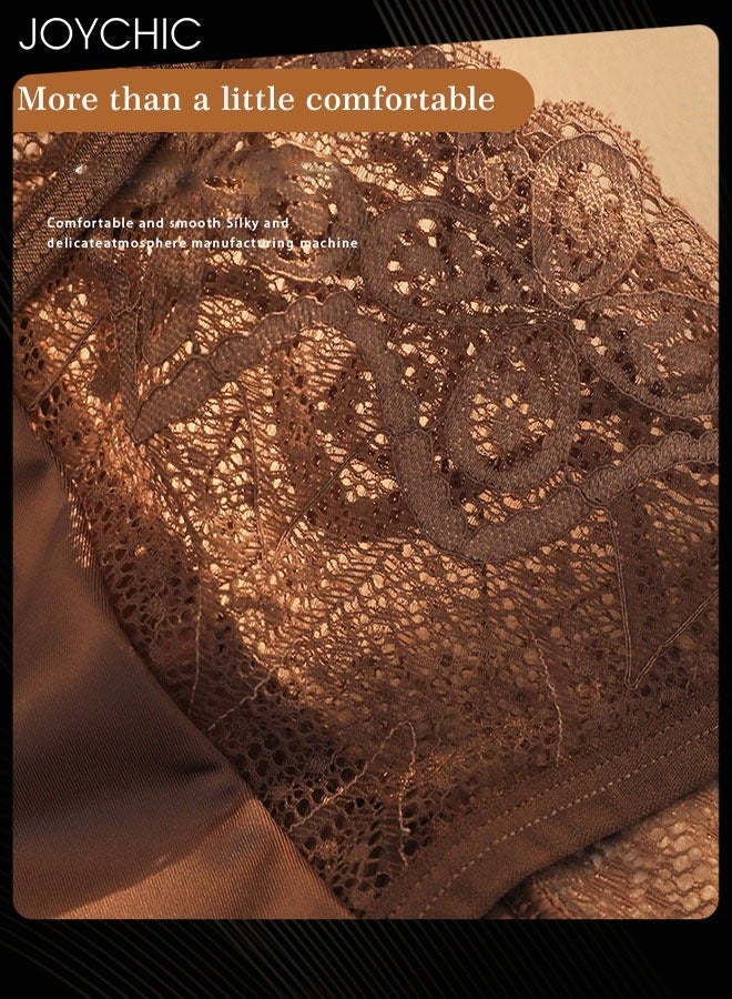 Joychic طقم شورتات نسائية من الدانتيل بأسلوب فرنسي 6 قطع لفصل الربيع والصيف، عالية المرونة، تمتص العرق، مضادة للبكتيريا، بدون seams، بخصر متوسط، متعدد الألوان - Image 2