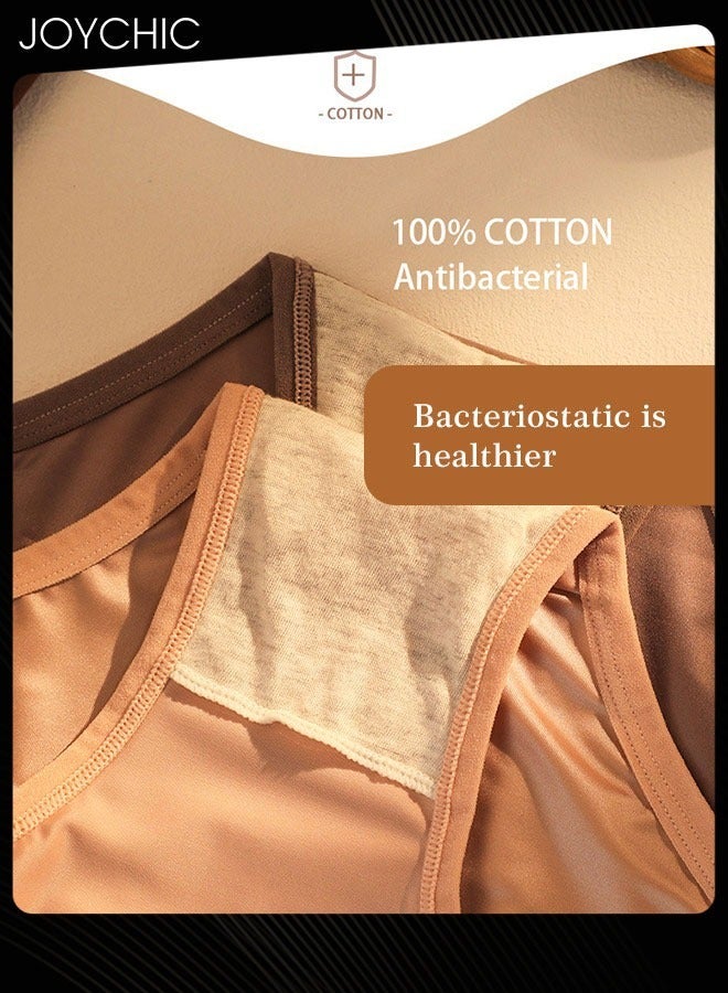 Joychic طقم شورتات نسائية من الدانتيل بأسلوب فرنسي 6 قطع لفصل الربيع والصيف، عالية المرونة، تمتص العرق، مضادة للبكتيريا، بدون seams، بخصر متوسط، متعدد الألوان - Image 3