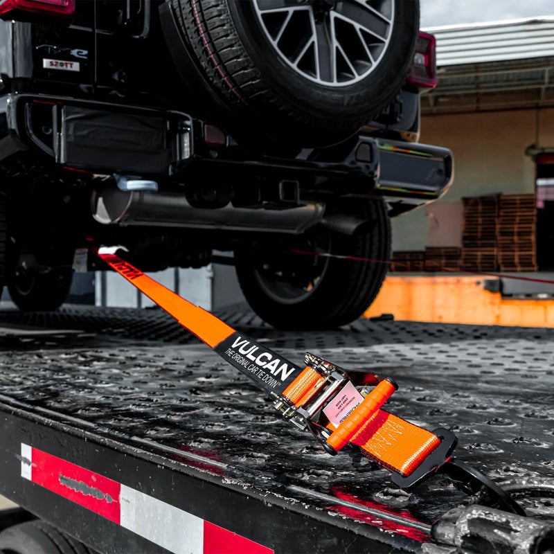 VULCAN Complete Axle Strap Tie Down Kit s - PROSeries - Includes (4) 22 Inch Axle Straps, (4) 36 Inch Axle Straps, and (4) 8' Snap Hook Ratchet Straps - Image 3