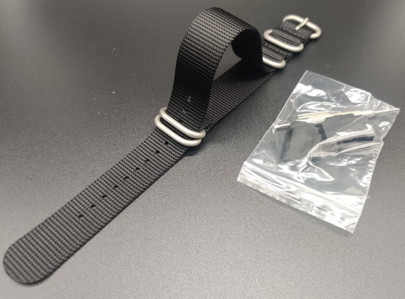 Lijinlan Military Ballistic Nylon Strap Replacement G-Shock Watch Bands Compatible with Casio G-Shock Watch Model GW100/GA100/GA400/GD120/ DW-D5500 /DW5600E/ DW6900/DW-9052/GWM5610/GW9400 (Black) - Image 2