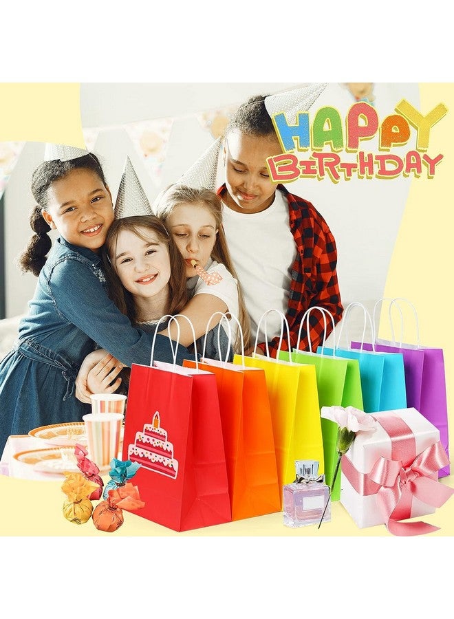 RanGit Bhumi 12 pcs Color Paper Bags 9x11x4 in - Party Favor return Gift Bags Medium size Paper carry bags for Gifting, Wedding, Festival(12 pcs, Multicolor) - Image 4