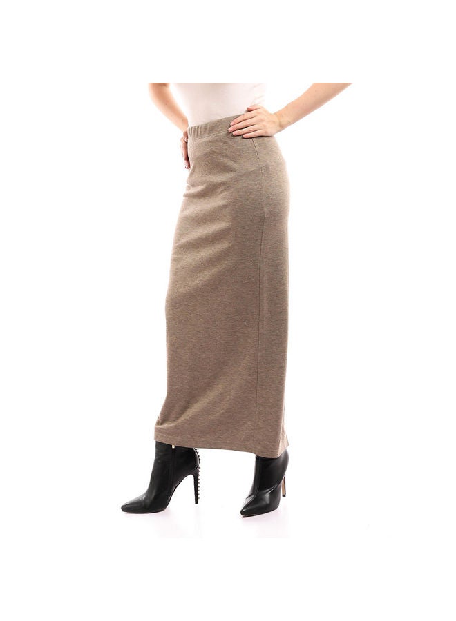 Esla ESLA Chanel Skirt Dark Beige  - Image 2