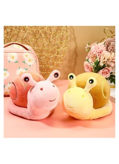 Y&D 2 Pieces Snail Doll Plush Toy 7.87 Inch Cartoon Lovely Birthday Gift C ute Soft Stuffed Animal Kawaii Pillow for Home Decoration Pink, Yellow  - Image 5