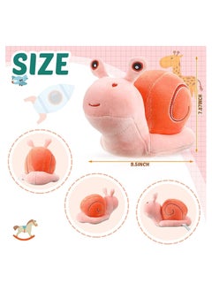 Y&D 2 Pieces Snail Doll Plush Toy 7.87 Inch Cartoon Lovely Birthday Gift C ute Soft Stuffed Animal Kawaii Pillow for Home Decoration Pink, Yellow  - Image 3