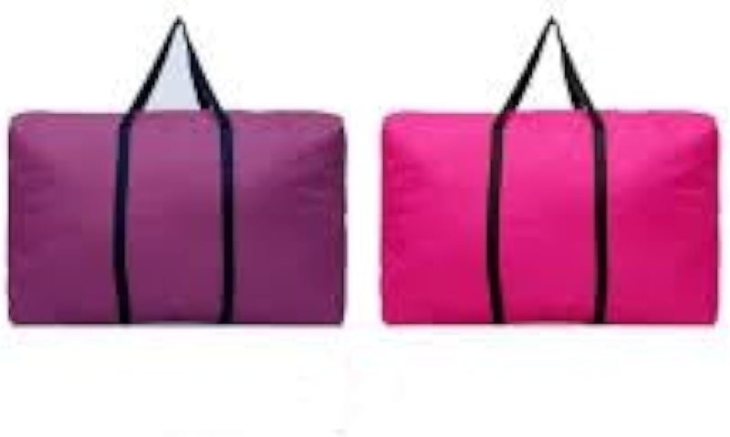 أكياس تخزين الملابس والبطانيات، قماش، متعددة الألوان، 80 × 40 سم (2)