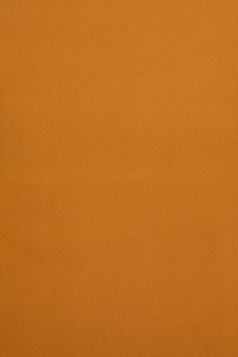 Celio Men Crew Neck Short Sleeve Plain T-Shirt, Rusty Orange - Image 5