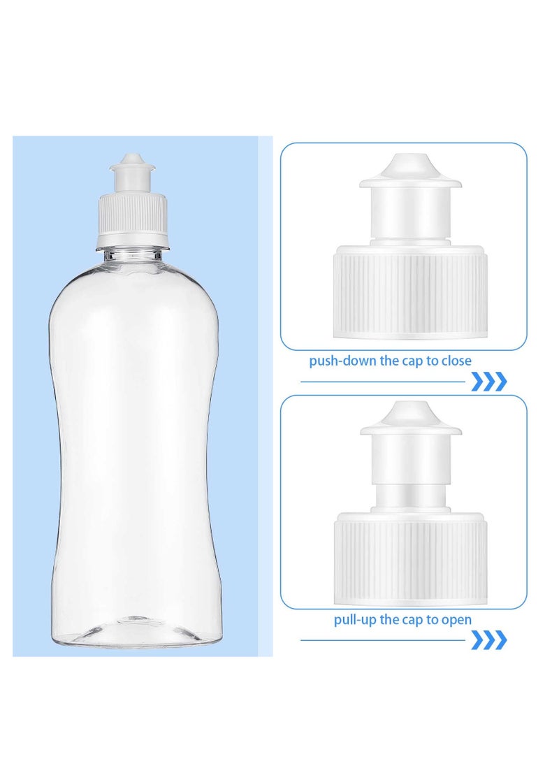 SYOSI - 60 Pack Push Pull Caps for Bottles 28 mm Plastic Water Bottle Cap Bottle Sports Cap Water Bottle Replacement Tops Sport Bottle Lid Replacement Caps, White - Image 1