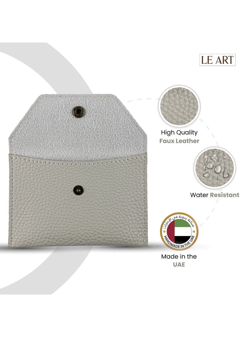 LeArt Leather Coin Wallet for Men & Women | Coin Purse | Coin Holder | For Coins, Keys, Earphones, Cards, AirPods, Rosary | Great Gifting Option (Wallet Camel)  - Image 2