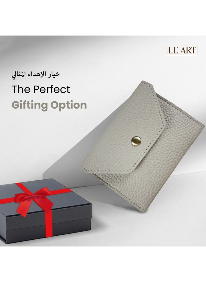 LeArt Leather Coin Wallet for Men & Women | Coin Purse | Coin Holder | For Coins, Keys, Earphones, Cards, AirPods, Rosary | Great Gifting Option (Wallet Camel)  - Image 5