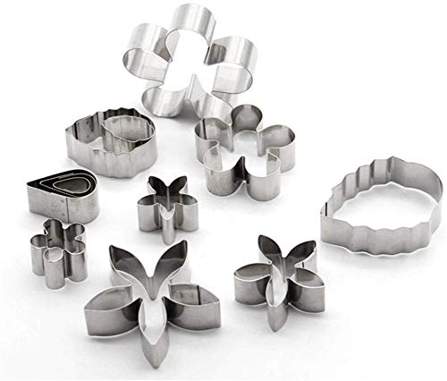 Nilkanth® 12 Pcs Stainless Steel Cookie Cutter Set – Small Heart, Star, Circle & Flower Shapes, Fondant & Biscuit Cutters, Baking Molds for Cake, Pastry & DIY Kitchen Use - Image 2
