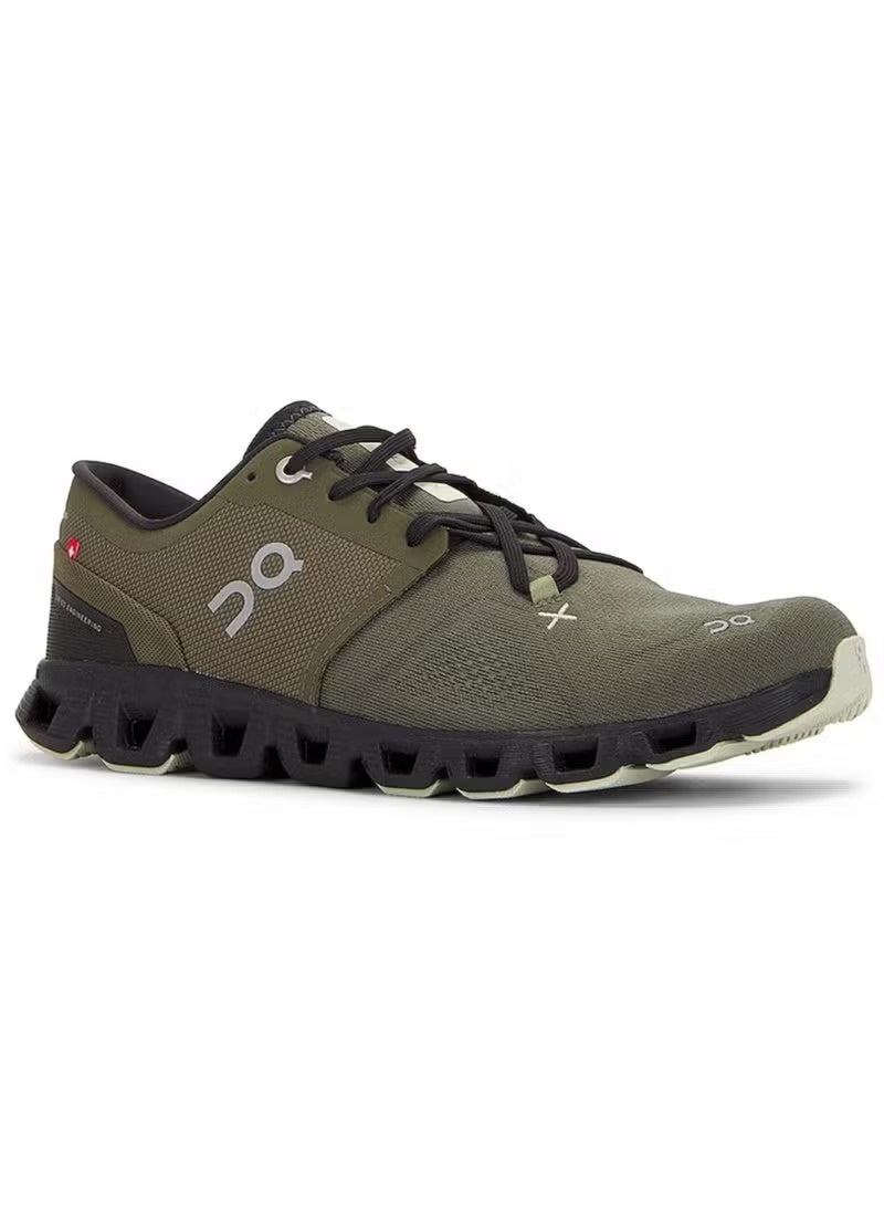 On Cloud X3 Olive Green – Lightweight Breathable Running Shoes with Speed Lacing - Image 2
