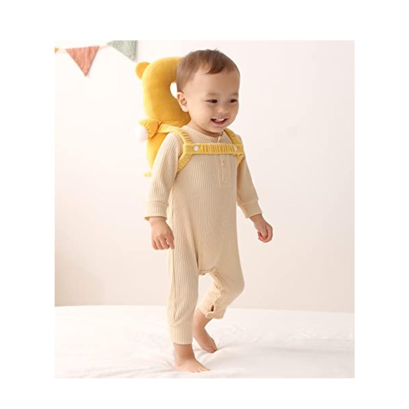 SOLARAE Baby Head Protector Cushion Backpack, Children's Anti-Fall Pillow, with 3 Baby Knee Pads, Adjustable Memory Foam Backpack Safety Pad, for Walking & Crawling - Image 4