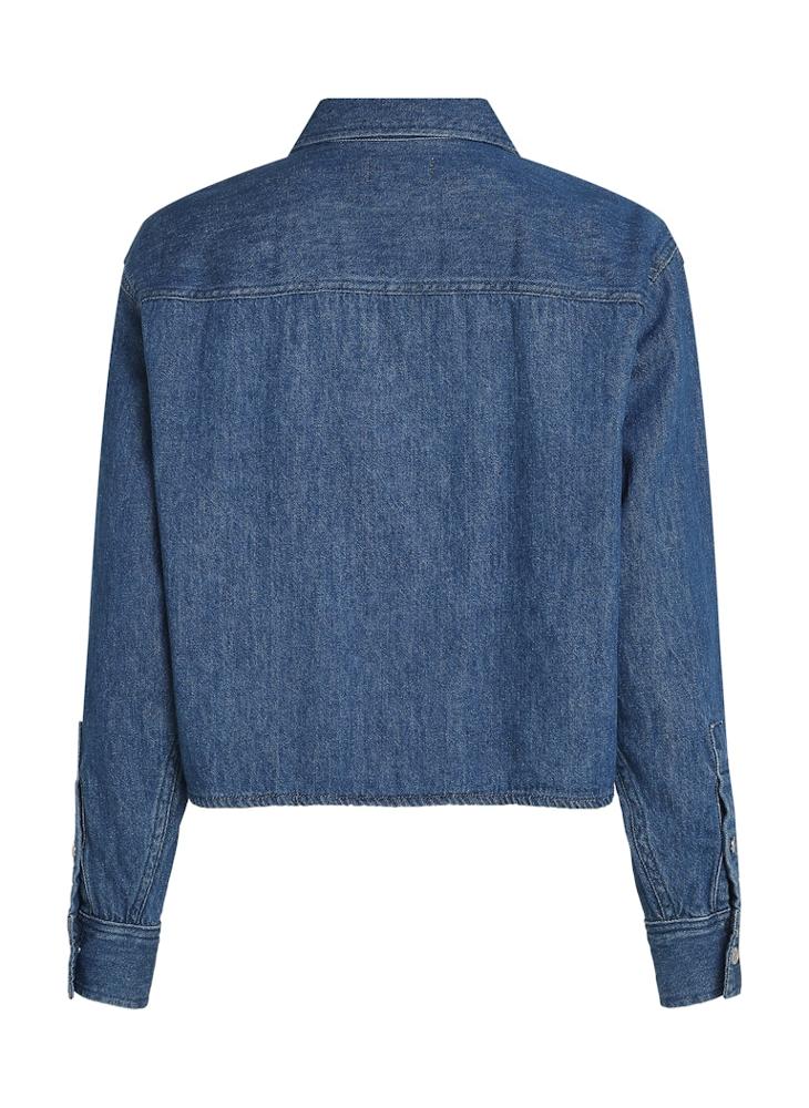 Calvin Klein Jeans - Cropped Button Down Shirt - Image 1