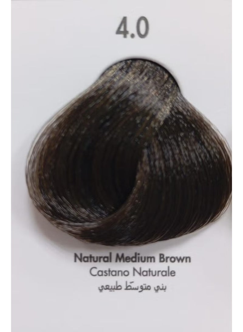 VIZO Permanent Hair Color Cream No.4.0 Natural Medium Brown 120ML - Image 2