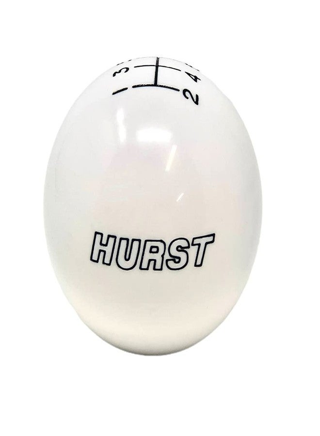 C&W C5 Corvette Shift Knob - Hurst Logo w/6 Speed Pattern 2.25" Classic Style for all 1997-2004 C5 & Z06 Corvettes (White) - Image 2