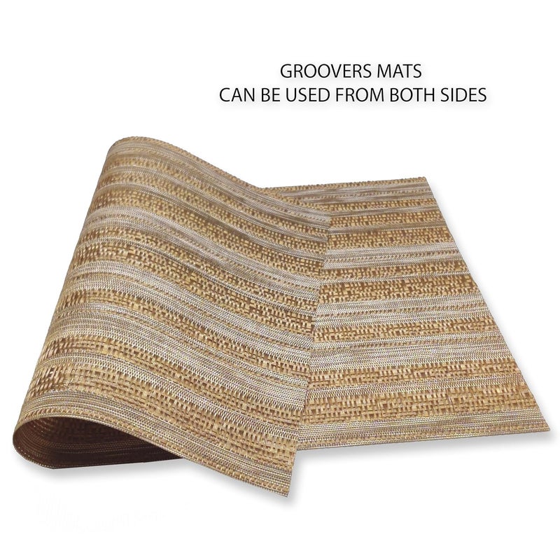Groovers Table Mats Dining Placemats Set of 6 Heat Resistant Premium Table Mats - Image 2