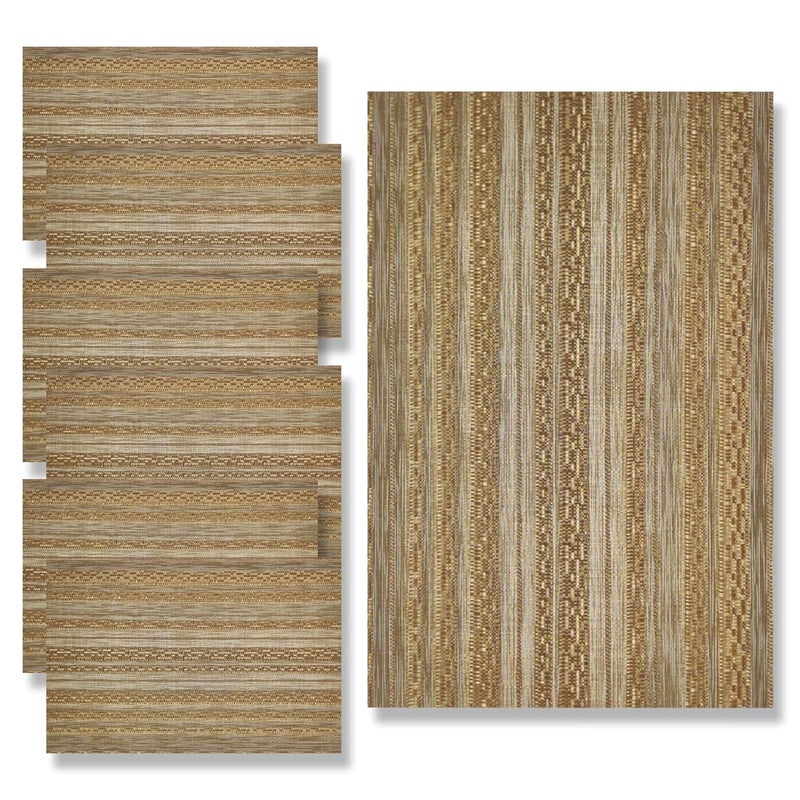 Groovers Table Mats Dining Placemats Set of 6 Heat Resistant Premium Table Mats - Image 1