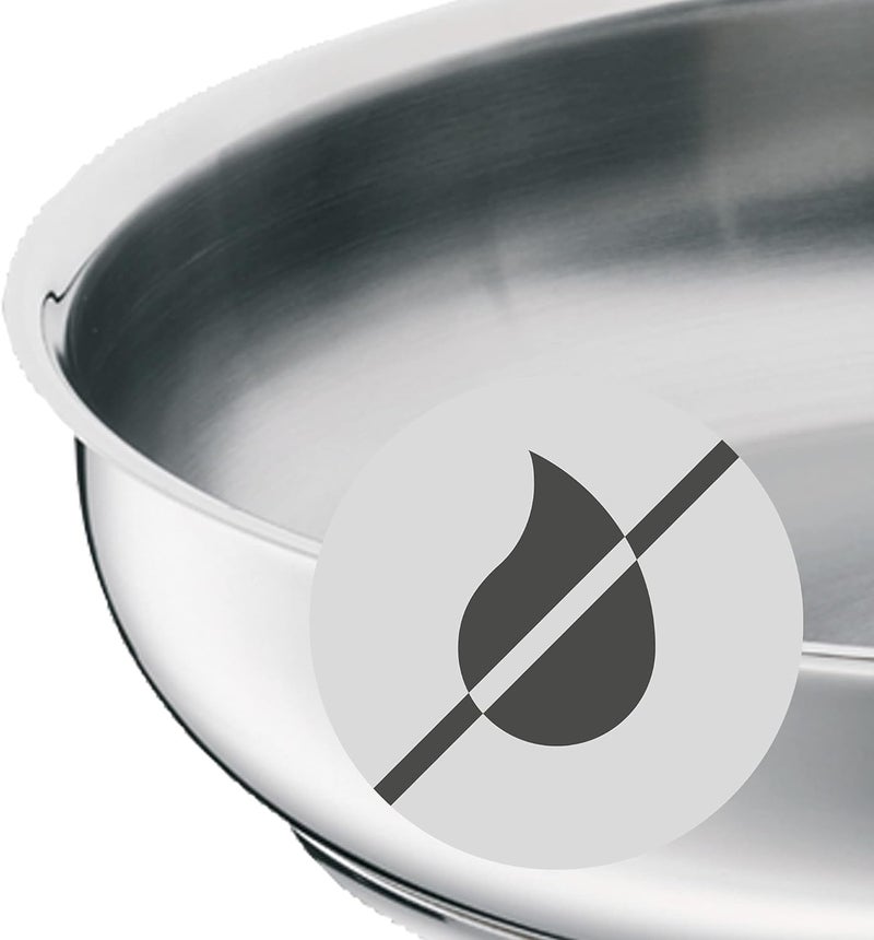 WMF frying pan uncoated Ø 20cm Profi Made in Germany pouring rim stainless steel handle stainless steel suitable for induction dishwasher-safe - Image 5