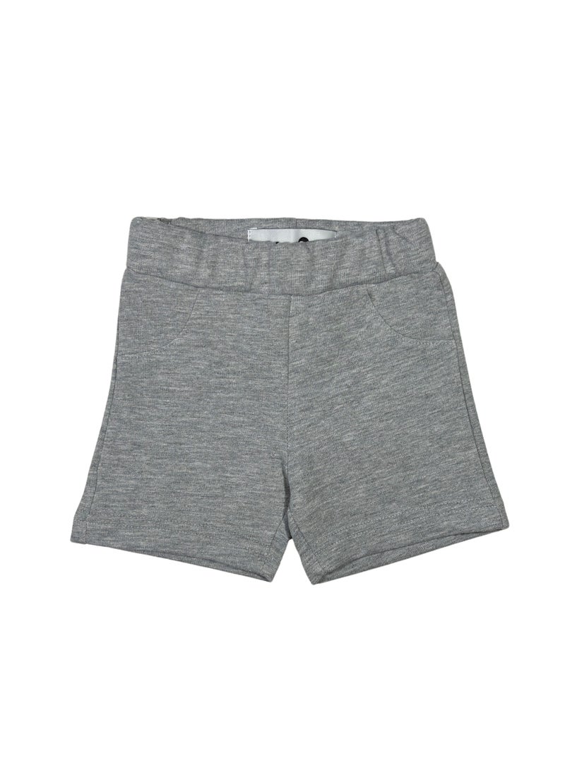 بيبي كو شورت قطن رمادي أطفال - Image 1